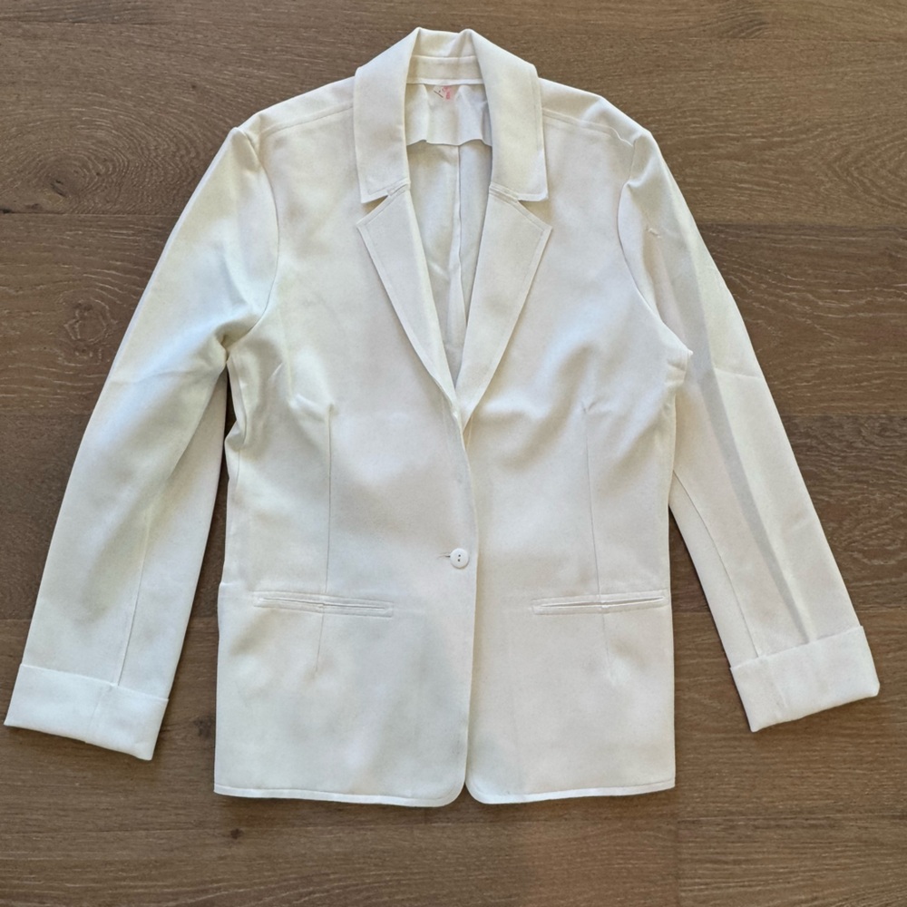 Commando White Neoprene CEO Blazer Size Large